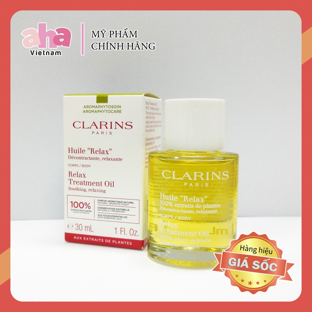 Tinh dầu massage thư giãn cơ thể Clarins Relax Body Treatment Oil 100ml