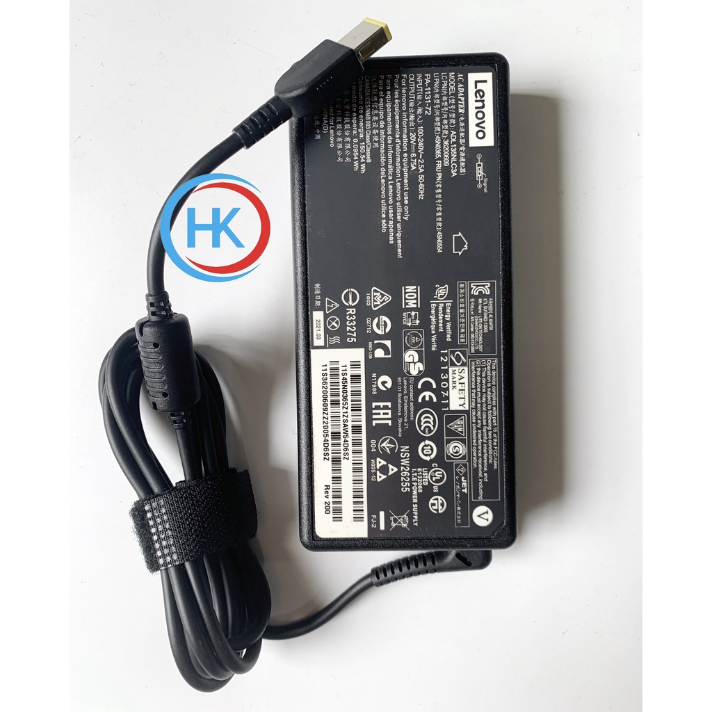 Combo Sạc Laptop Lenovo 45W 65W 90W 135W 170W Zin Loại 1