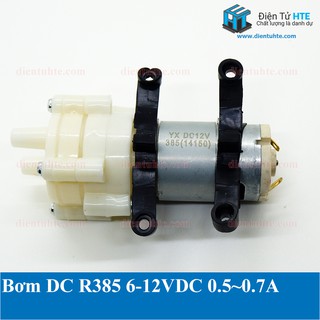 Động cơ bơm DC R385 6-12V [HTE Quy Nhơn CN2]