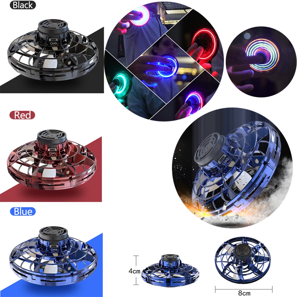 Con Quay Hồi Chuyển Đồ Chơi UFO Mini Có Đèn LED – Mall89