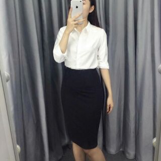 Chân váy bút chì Zara xuất xịn