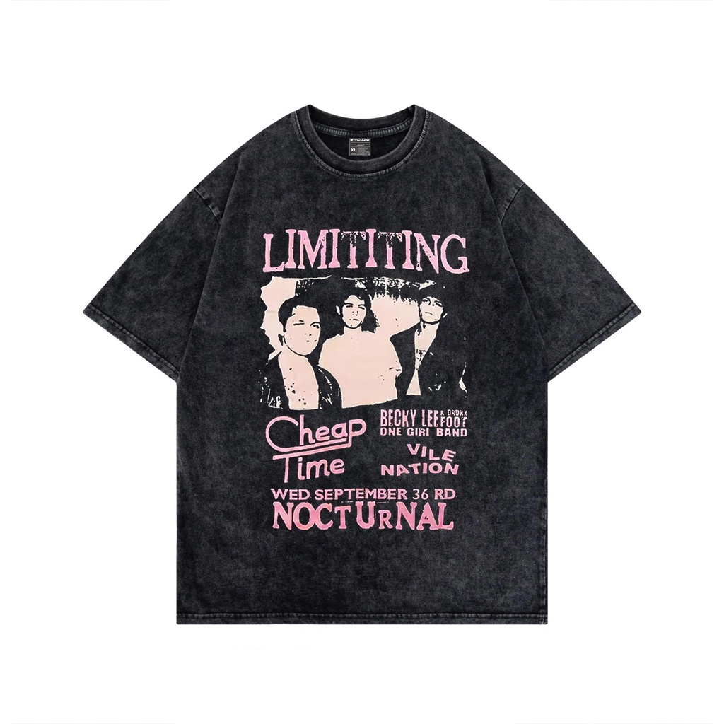 Áo thun form rộng nữ ATHANOR chất cotton tay lỡ mẫu LIMITITING