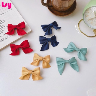 Kẹp tóc trẻ em lưới màu đỏ 2021 mới nơ cài tóc cô gái trẻ em tóc gãy kẹp nhỏ phụ kiện tóc nữ