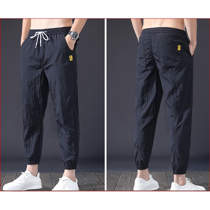 Quần jogger đũi trơn - Quần nam cạp chun   - Thời trang nam - Thời trang hot trend