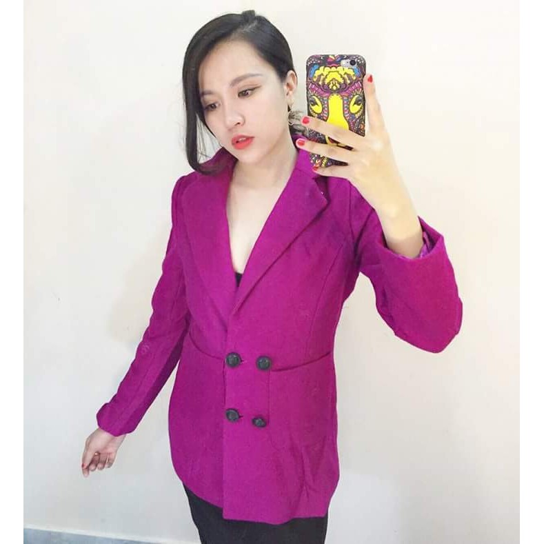 ÁO KHOÁC DẠ 4 CÚC (HÌNH THẬT) BÁN SỈ (AKDA58)