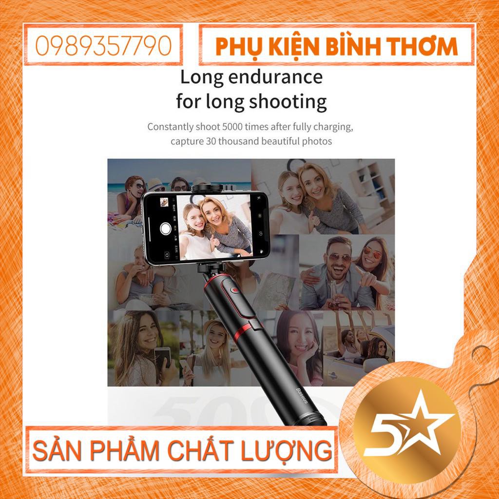 Gậy Chụp hình Tự Sướng/ Live Stream Tích Hợp Tripod Rút Gọn - Baseus Fully Folding Selfie Stick