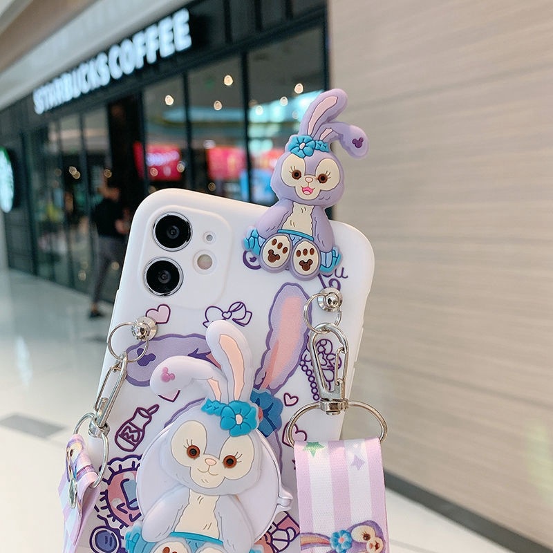 For Xiaomi Redmi Note 12 Pro+ 11 Pro 12S 11S 10S 10 5G 9S 9 8 7 Pro Redmi 13C 12C 10C A2 A1 9A 9C 9T Hình vẽ 3D Stellalou với Gương trang điểm Dây nghiêng Vỏ điện thoại mềm