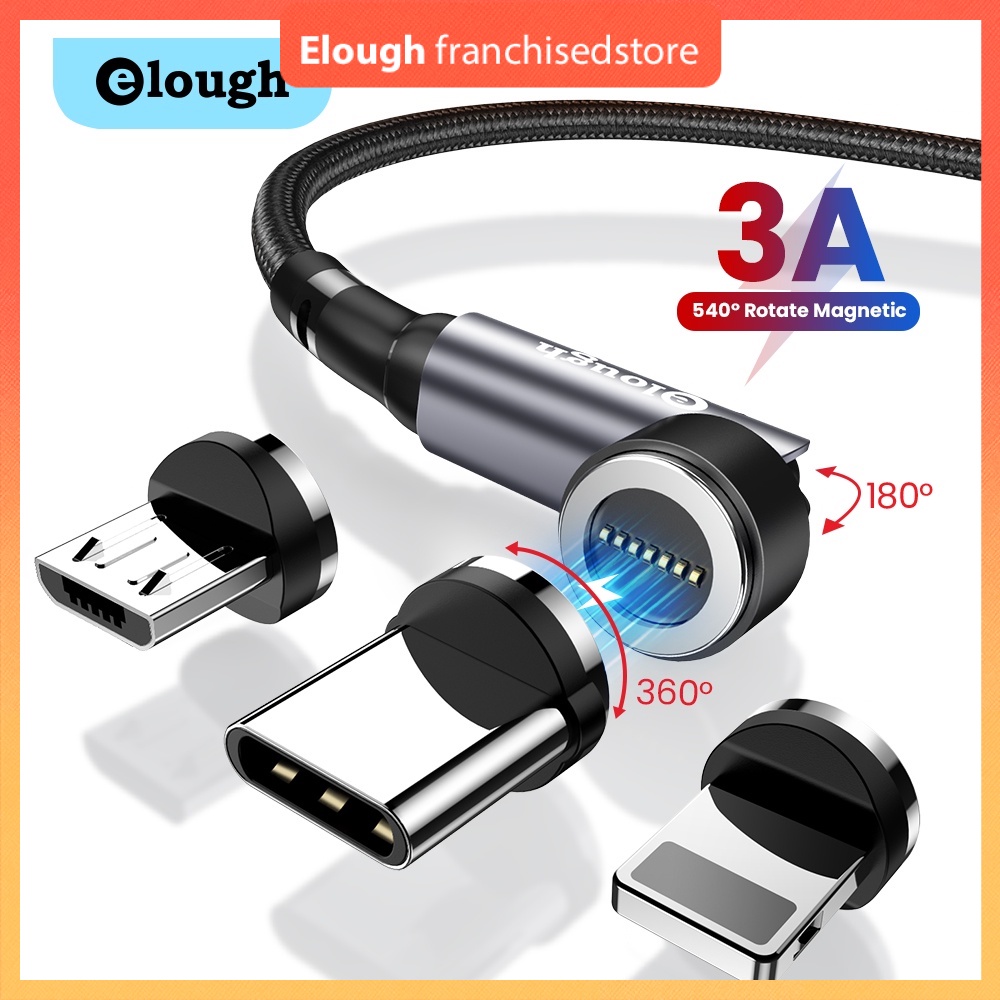 Dây cáp sạc nhanh nam châm 3 trong 1 540 độ thích hợp cho