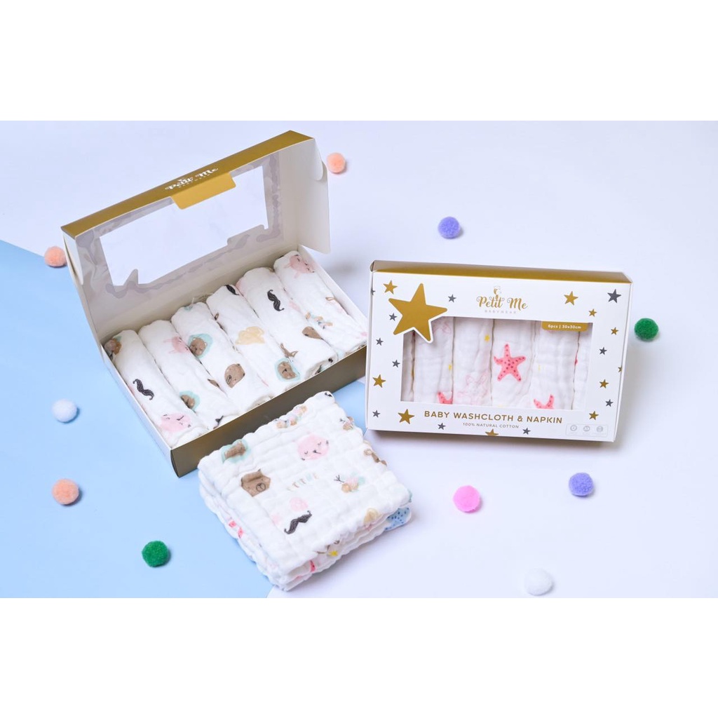 *DollarBaby* Set 6 khăn sữa Petit me