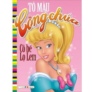 Sách tô màu công chúa - cô bé lọ lem