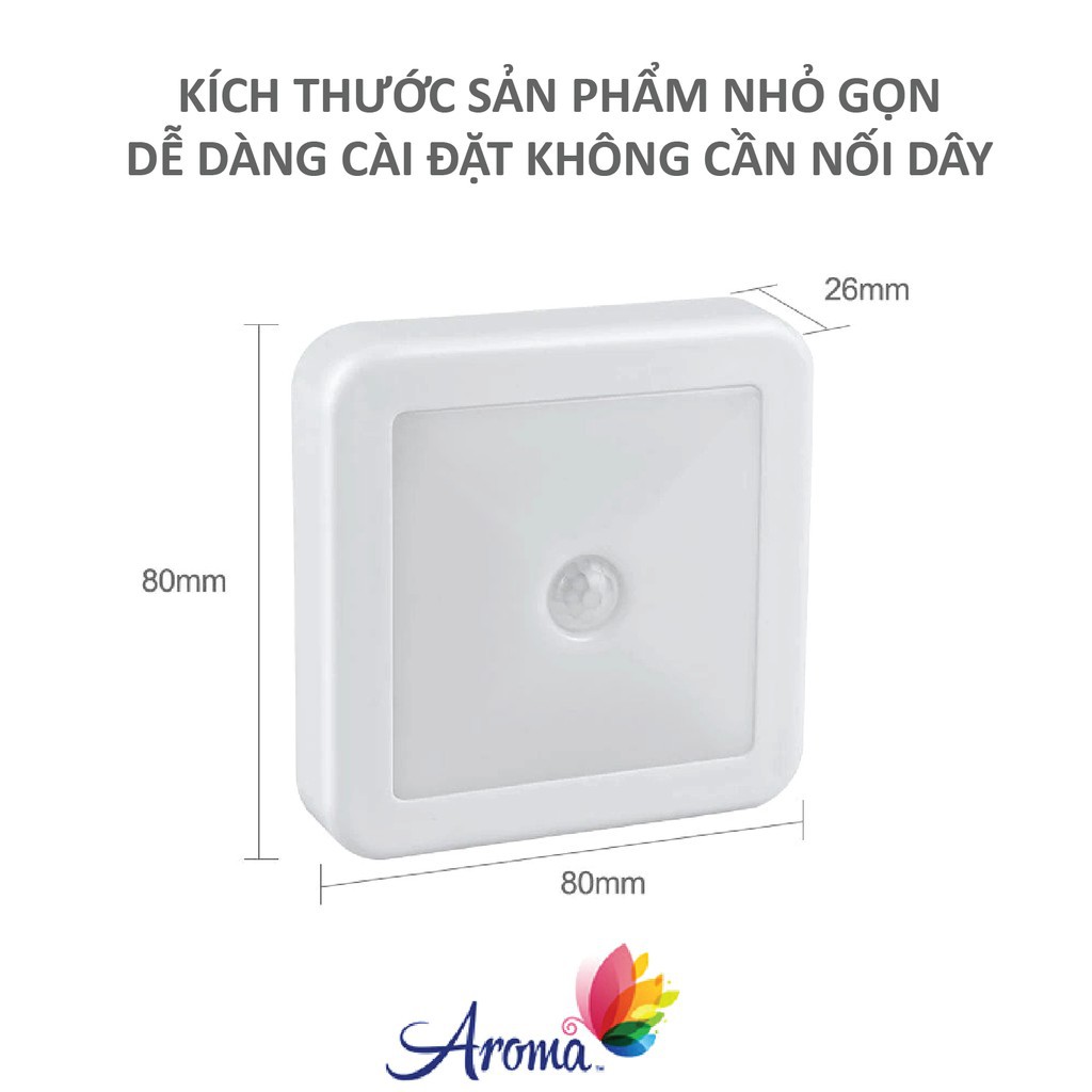 Đèn cảm ứng, cảm biến chuyển động dán lối đi cầu thang, tủ quần áo, phòng ngủ QL-03