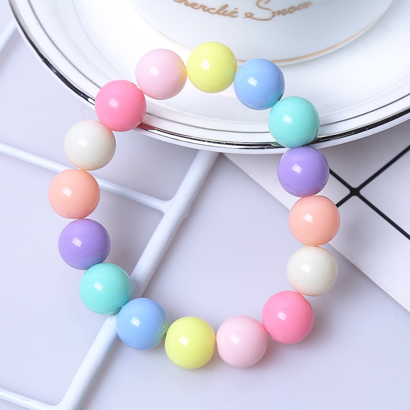 Vòng Tay Chuỗi Hạt 9 Màu Dễ Thương Cho Bé