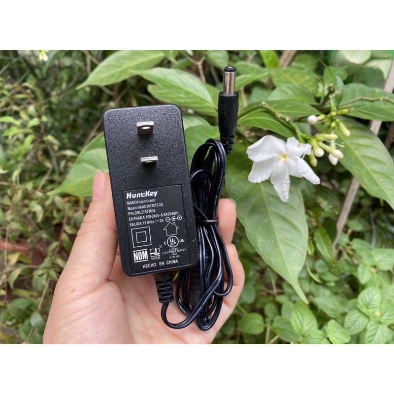 Nguồn Adater 12V-2A Huntkey có đèn báo, CAM KẾT CHUẨN XỊN 100%