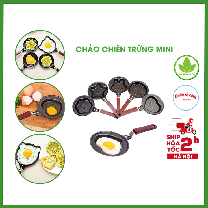 Chảo chiên trứng mini cầm tay nhiều hình dễ thương, tiện dụng - br00672