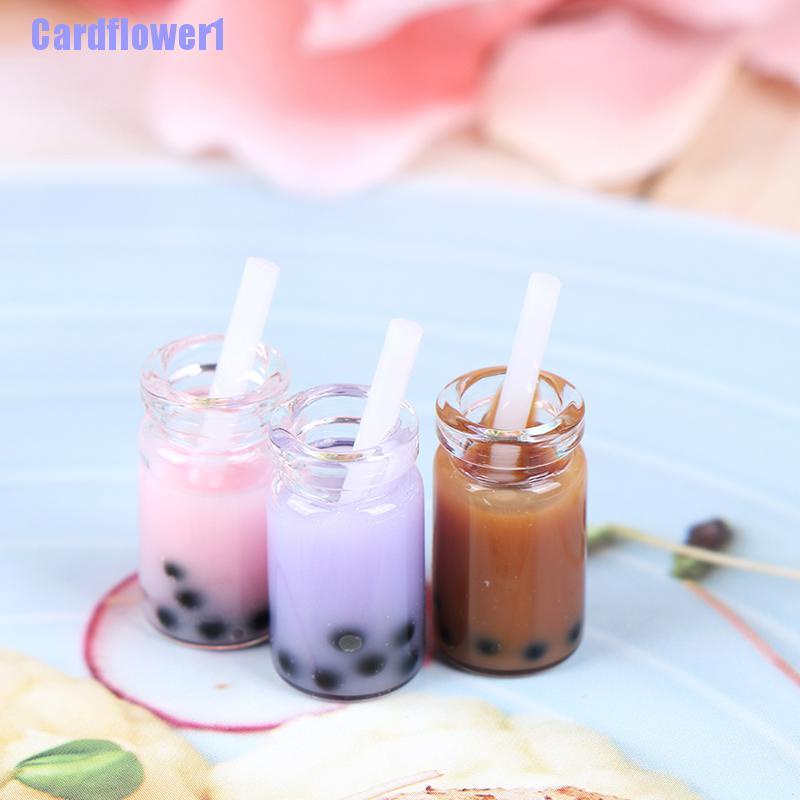 Bộ 3 Ly Trà Sữa Mini Tỉ Lệ 1: 12 Trang Trí Nhà Búp Bê