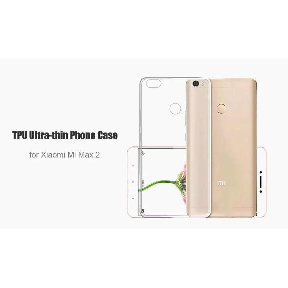 Ốp dẻo trong suốt cho Xiaomi Mi Max 2 (Hàng loại A)