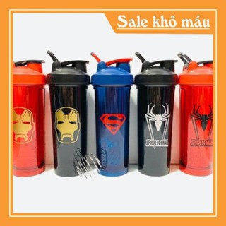 Bình Lắc Shake - Bình Siêu Anh Hùng  Tập Gym 700ML