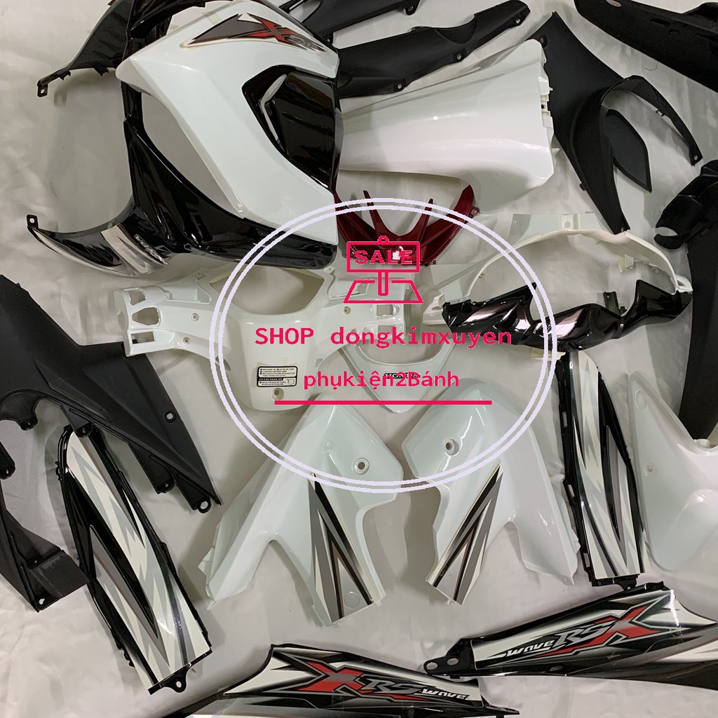 Bộ Dàn áo xe RSX 110 / RS110 màu TRẮNG / RSX 2010-wave RSX  2011-nhựa trắng nguyên sinh- LOẠI ĐẸP