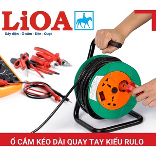 Ổ cắm điện Ổ QUAY CÔNG NGHIỆP 20 mét 15A Lioa QN20-2-15A