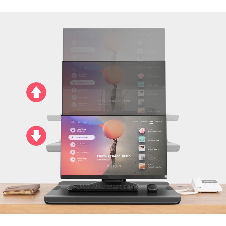 Kệ màn hình máy tính di động lên xuống North Bayou ST15 ( 22-32 inch) | BigBuy360 - bigbuy360.vn