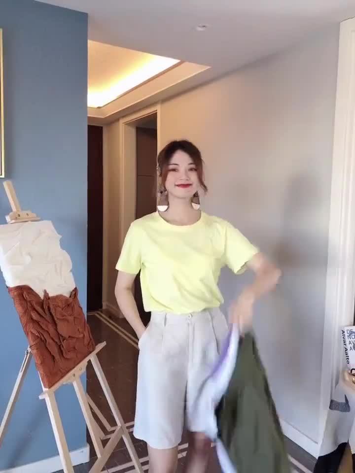 Quần đùi nữ khóa kéo, quần short nữ cạp thun sau chất đũi Thái mềm mát QS08 | BigBuy360 - bigbuy360.vn