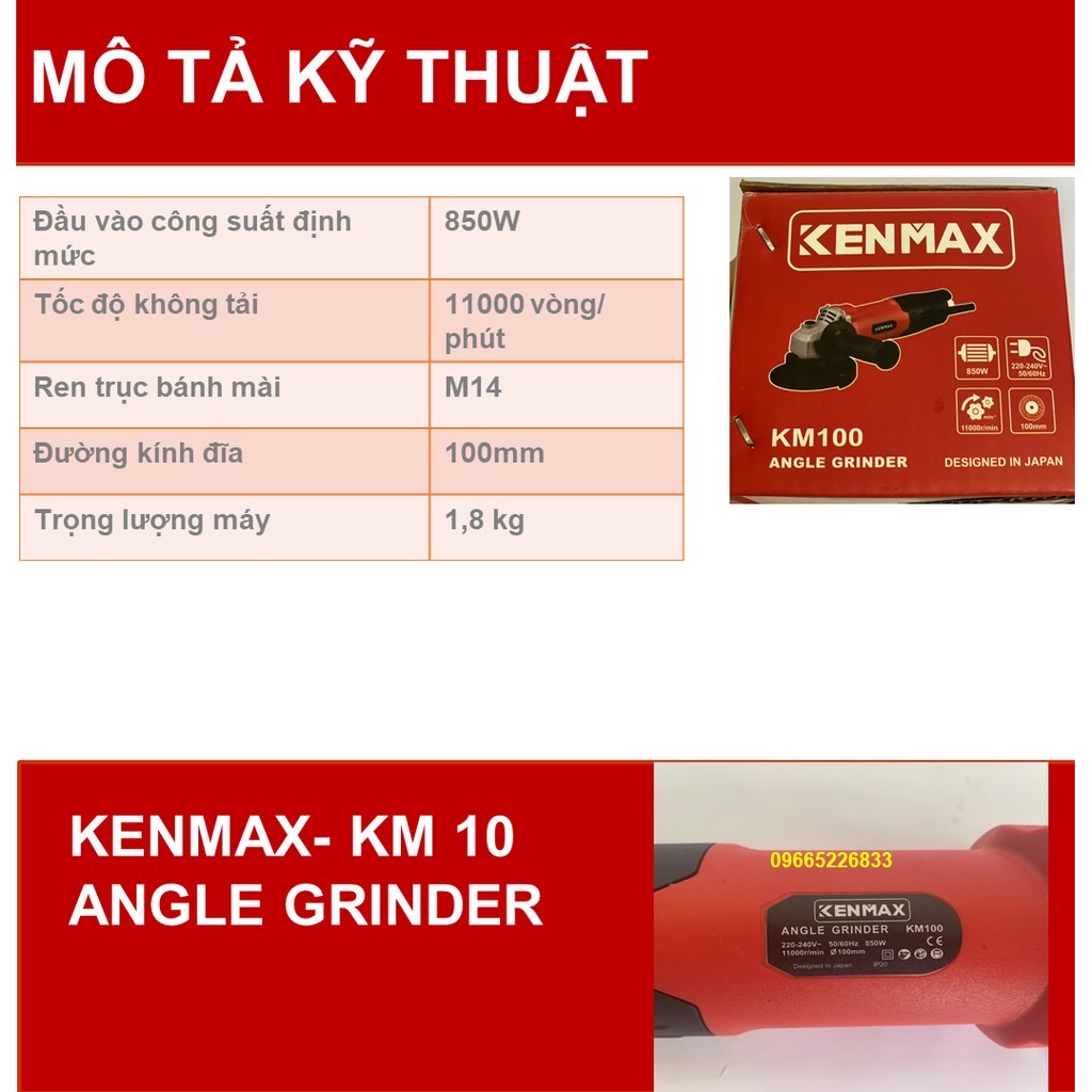 Máy mài | máy mài kenmax km100 | bảo hành chính hãng 6 tháng
