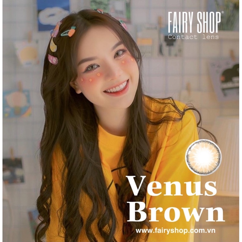 Lens 1 Ngày Venus Brown - Kính Áp Tròng Cao Cấp 1 Ngày FAIRY SHOP CONTACT LENS