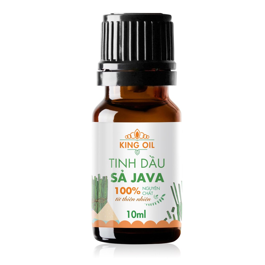 Tinh dầu Sả Java nguyên chất từ thiên nhiên, thơm phòng, thư giãn, đuổi muỗi, xông phòng - KingOil