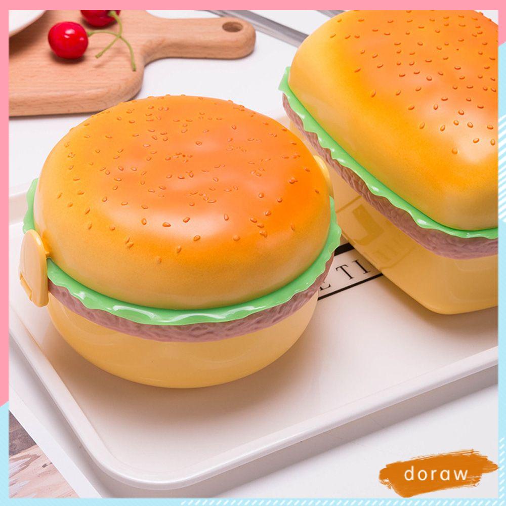 Hộp đựng cơm trưa hình bánh hamburger dễ thương