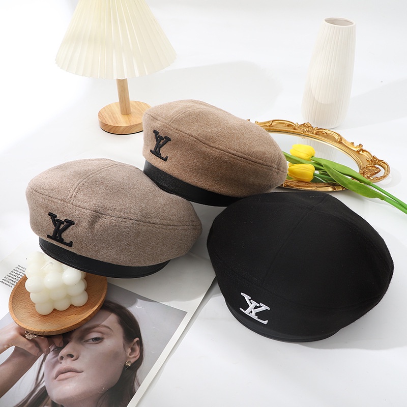 Nón beret mềm màu trơn phong cách Hàn Quốc dễ thương cho nữ