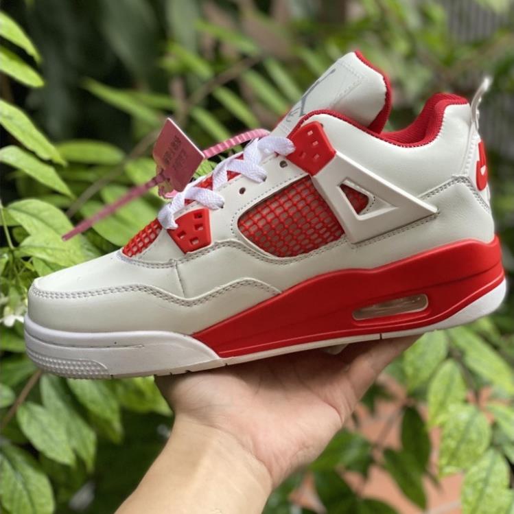 Giày Jordan 4 Fire Red High Quality Nam Nữ - Giày JD4 Thể Thao Bóng Rổ Trắng Đỏ [FREESHIP + HỘP GIÀY + HỘP BẢO VỆ] | BigBuy360 - bigbuy360.vn