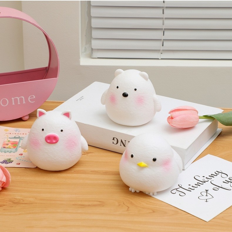 Đèn mini trang trí phòng ngủ hình 4 con vật cute dễ thương có lắp pin sử dụng lâu dài | BigBuy360 - bigbuy360.vn