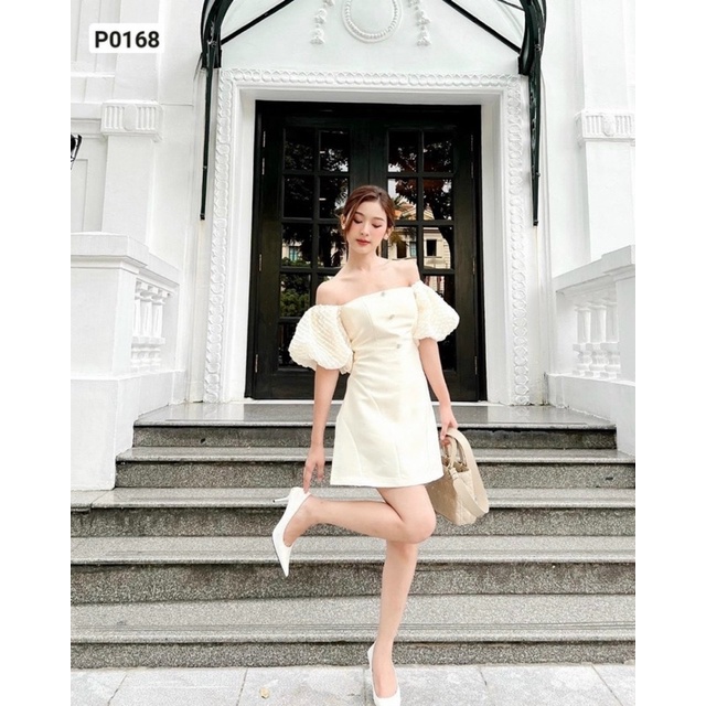 Đầm tay phồng dạo phố xinh lung linh Umela BT181