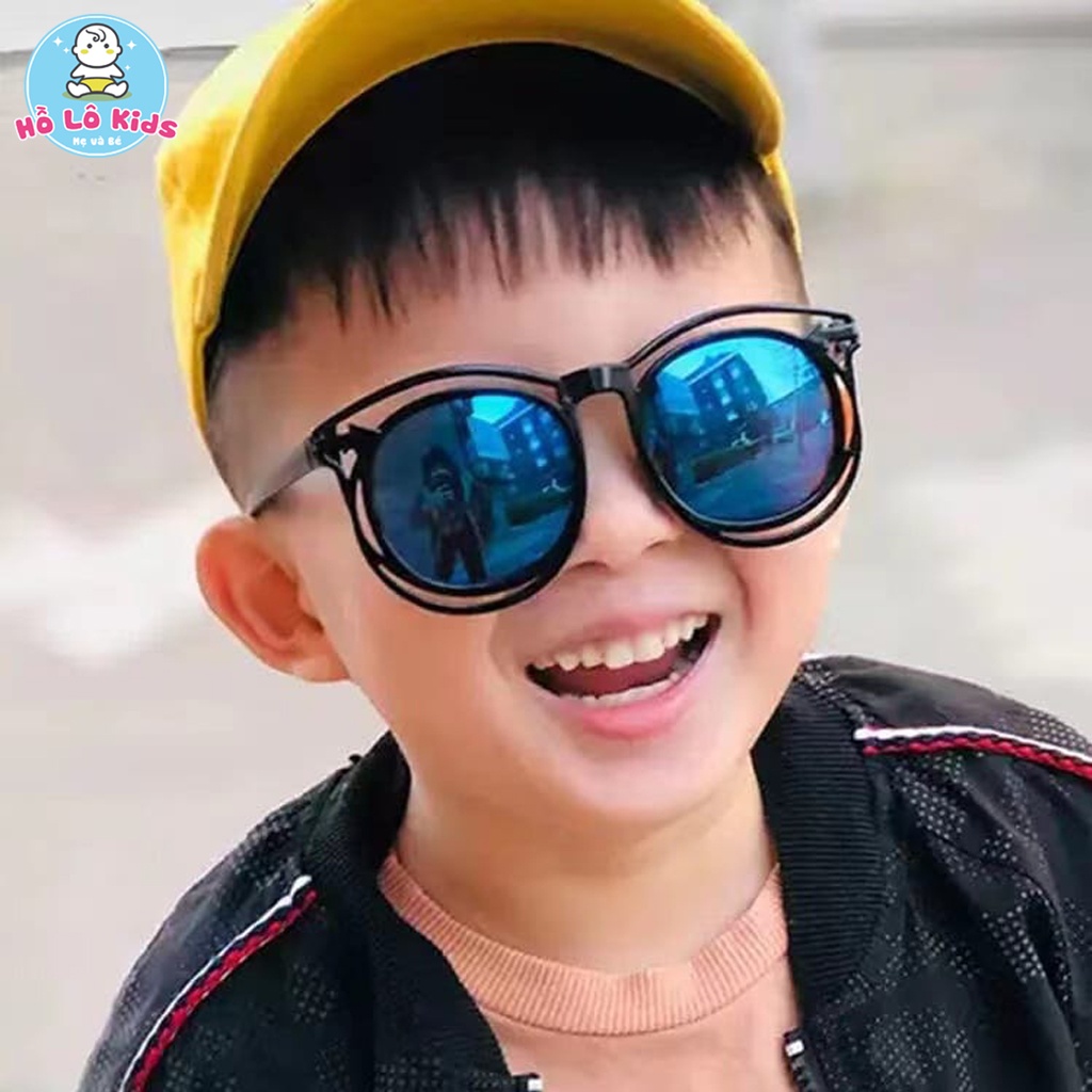 Kính thời trang trẻ em tráng gương chống tia UV Hàn Quốc 2-12 tuổi Hồ Lô Kids