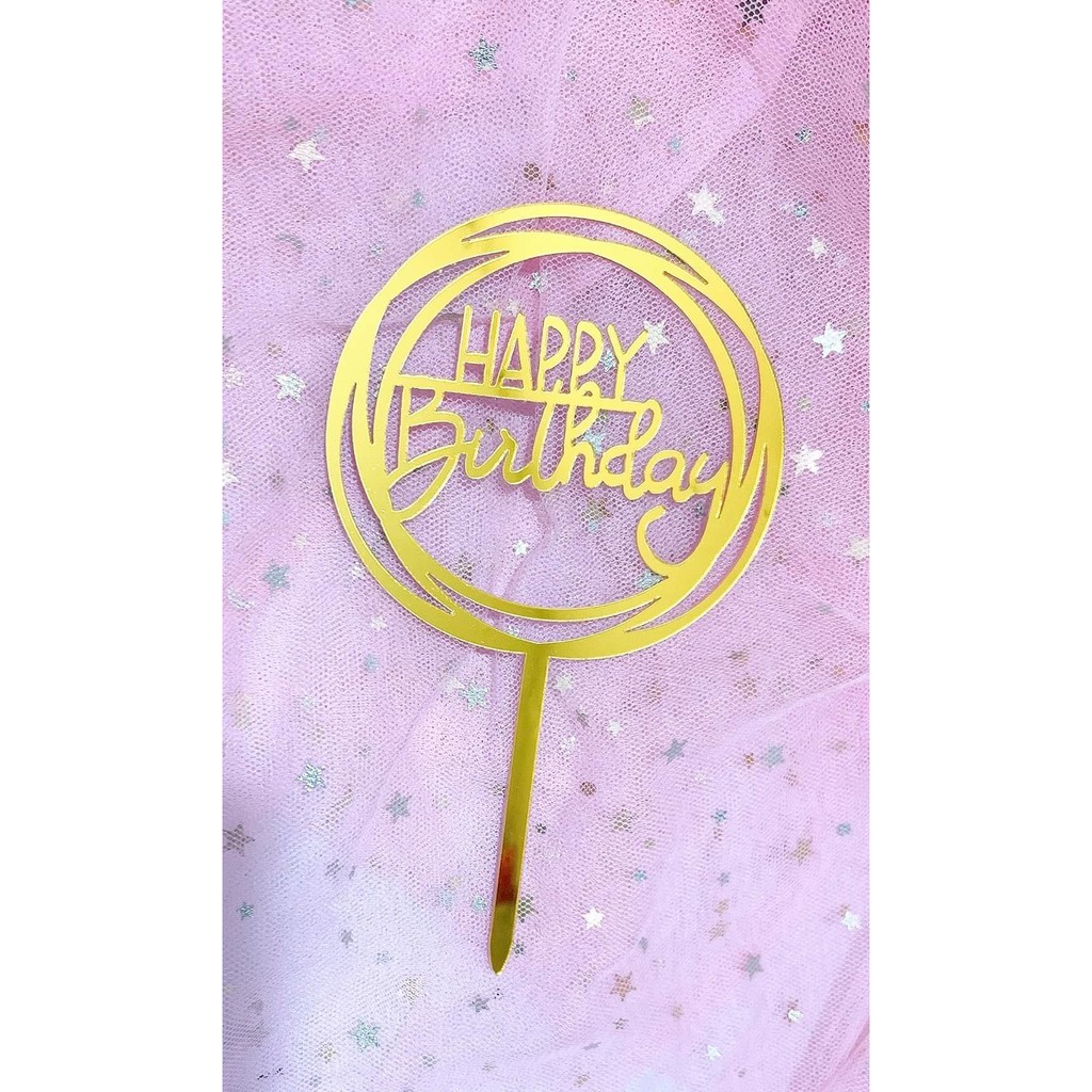 SET 10 MICA TRÒN ĐƠN GIẢN TRANG TRÍ BÁNH KEM