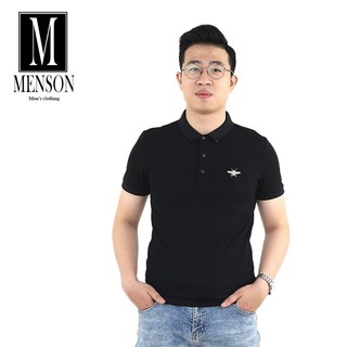 Áo polo nam con ong⭐️HÀNG HIỆU⭐️Polo nam mùa hè cao cấp - Áo thun nam đen chất mát MENSON M-6718