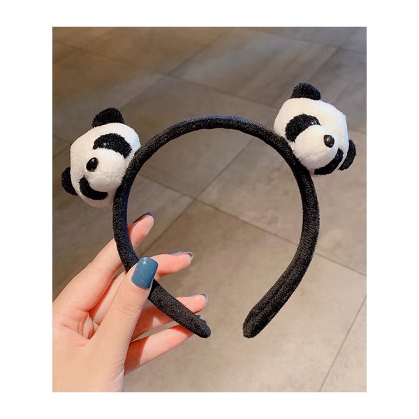 Băng đô cài tóc, bờm tóc hình thú 3D hàn quốc hình gấu trúc