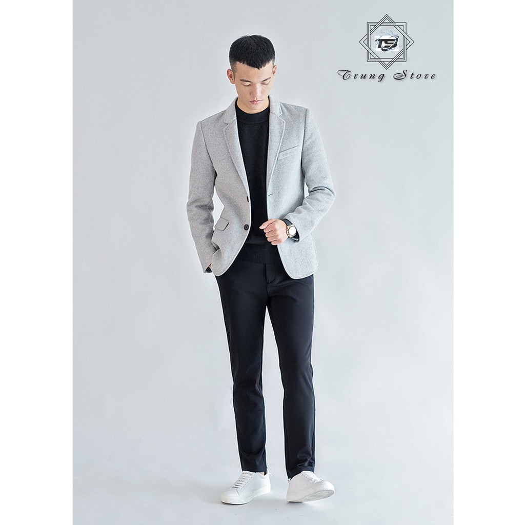 (Hàng sịn) Quần Tây Âu Nam Loại Vải Cotton Dày Dặn Co Giãn Dáng Ôm Không Nhăn Form Chuẩn Thời Trang Công Sở Cao Cấp | BigBuy360 - bigbuy360.vn