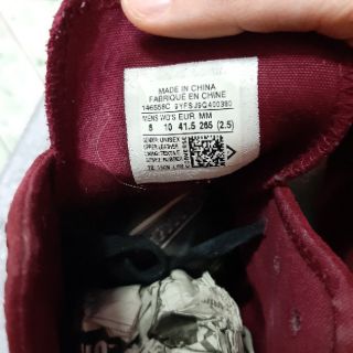 giày converse đỏ đô vintage size 41,5 real