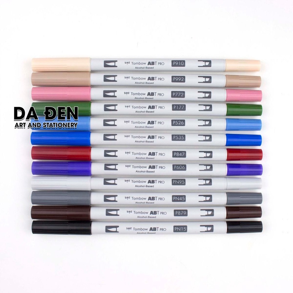 [DA ĐEN] Bộ 12 Bút Dual Marker Tombow ABT Pro - FASHION (Tặng Kèm Túi Cuộn Bút Giới Hạn)