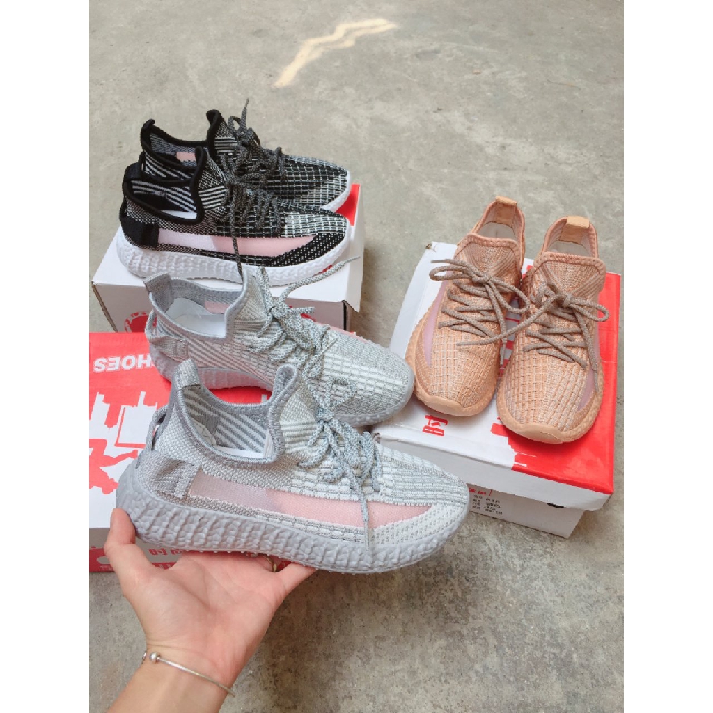 Giày Thể Thao YZ Dây Vằn Kẻ Phản Quang Siêu Đẹp | BigBuy360 - bigbuy360.vn