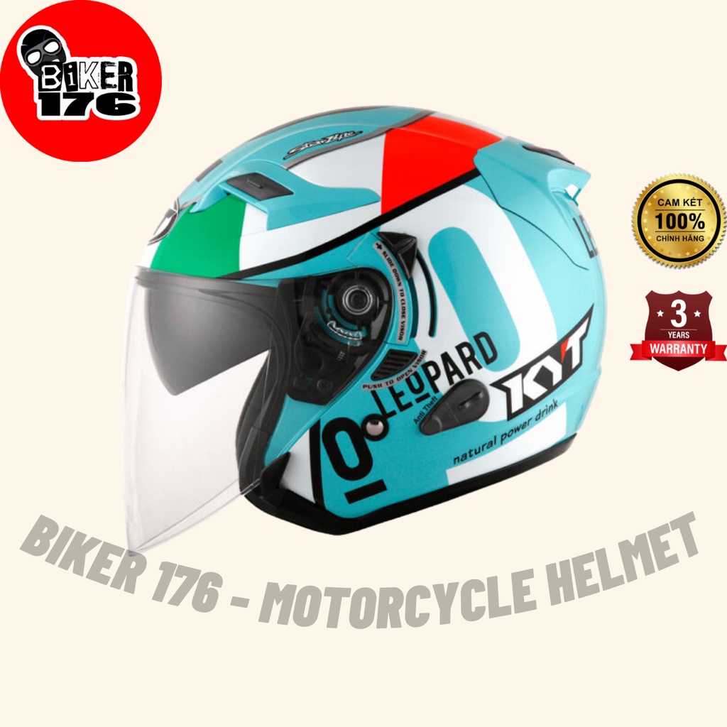 Mũ bảo hiểm 3/4 2 kính KYT VENOM - BIKER 176 - Mũ bảo hiểm & Dầu nhớt Vũng Tàu