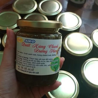Siro húng chanh quất xanh đường phèn