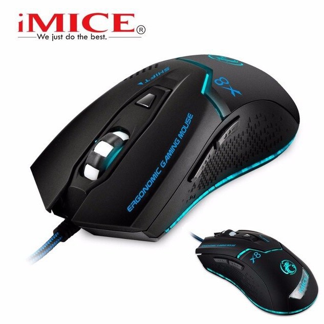 Chuột gaming IMICE-X8 3200 DPI Led đổi màu cực đẹp - Bảo hành 12 tháng !!!