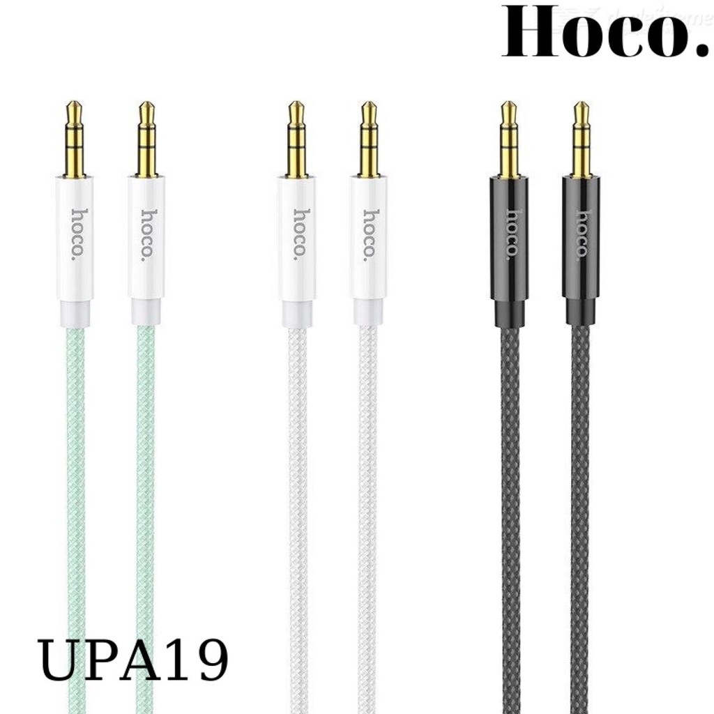 HOCO UPA19 AUX Audio jack 3.5mm to 3.5mm dây bện dù cao cấp dài 2M