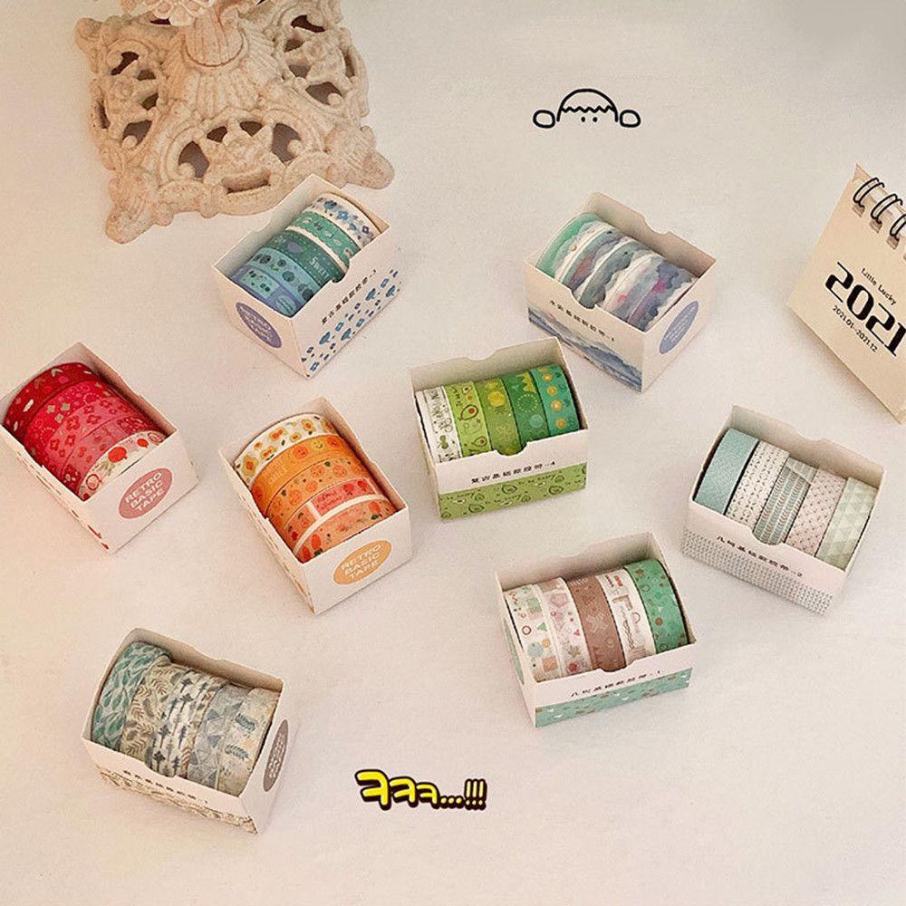 Bộ 5 Cuộn Băng Keo Dán Trang Trí Nhật Ký