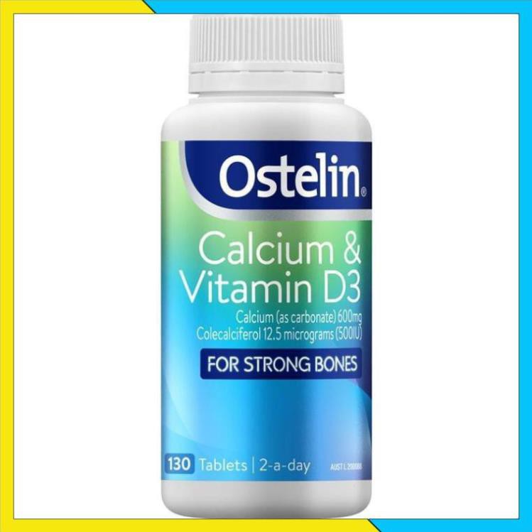 Ostelin Calcium & Vitamin D3 bổ sung canxi, Ostelin Calcium & Vitamin D3 cho người lớn hộp 130 viên