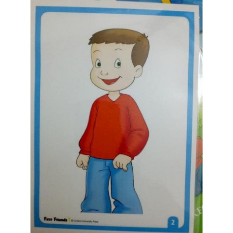 Flashcard First friend 1 2 ( A5 2 mặt ép plastic)