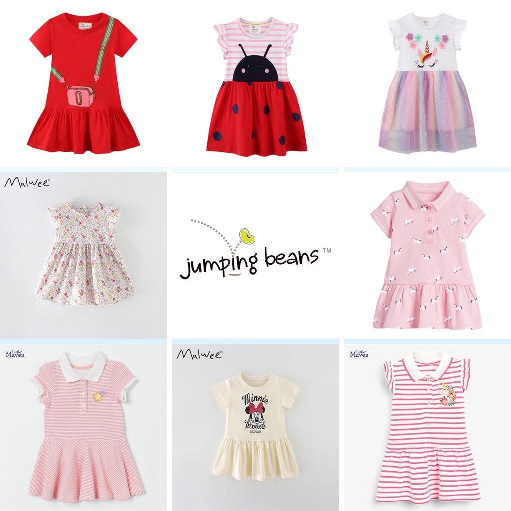 Váy Hè Cotton Cho Bé Gái 2-7 Tuổi Mẫu Mới 2022 Mã 5 - Jumping Beans Official Store