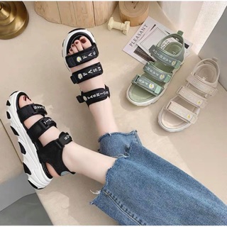 Sandal- quai hậu hoa cúc Hàn quốc